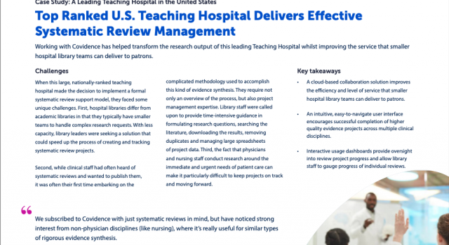 Teaching Hospital Case Study